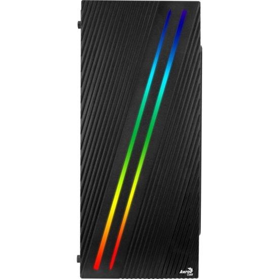 Gabinete Gamer Aerocool Streak Preto RGB Lateral Acrílico por 245,00 à vista no boleto/pix ou parcele em até 9x sem juros. Compre na loja Mundomax!
