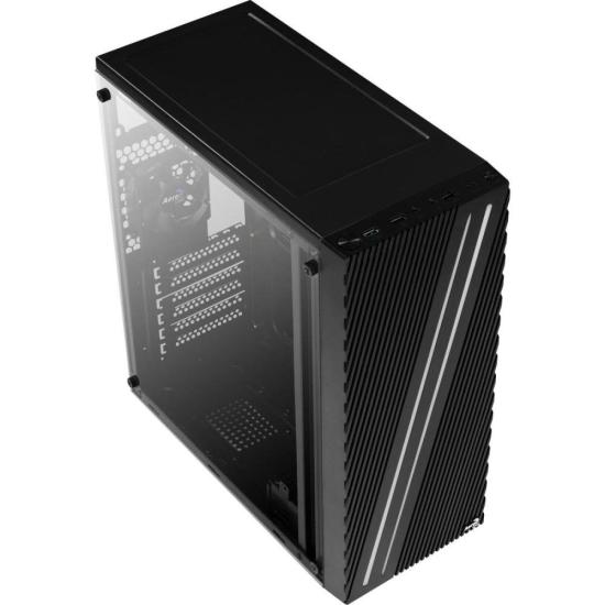 Gabinete Gamer Aerocool Streak Preto RGB Lateral Acrílico por 245,00 à vista no boleto/pix ou parcele em até 9x sem juros. Compre na loja Mundomax!