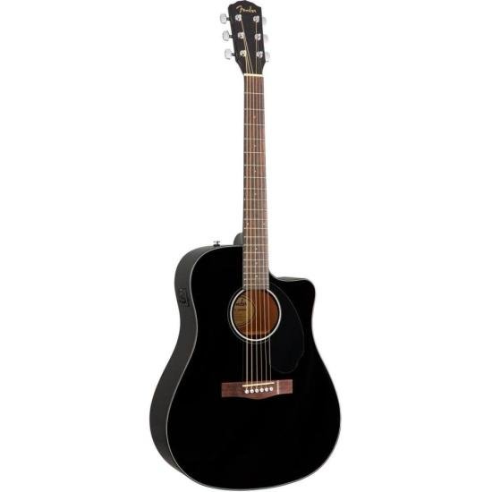 Violão Eletroacústico Fender CD60SCE Aço Black por 2.399,99 à vista no boleto/pix ou parcele em até 12x sem juros. Compre na loja Mundomax!