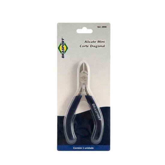 Alicate Mini Bico Corte Diagonal 5\" Brasfort por 21,00 à vista no boleto/pix ou parcele em até 1x sem juros. Compre na loja Mundomax!