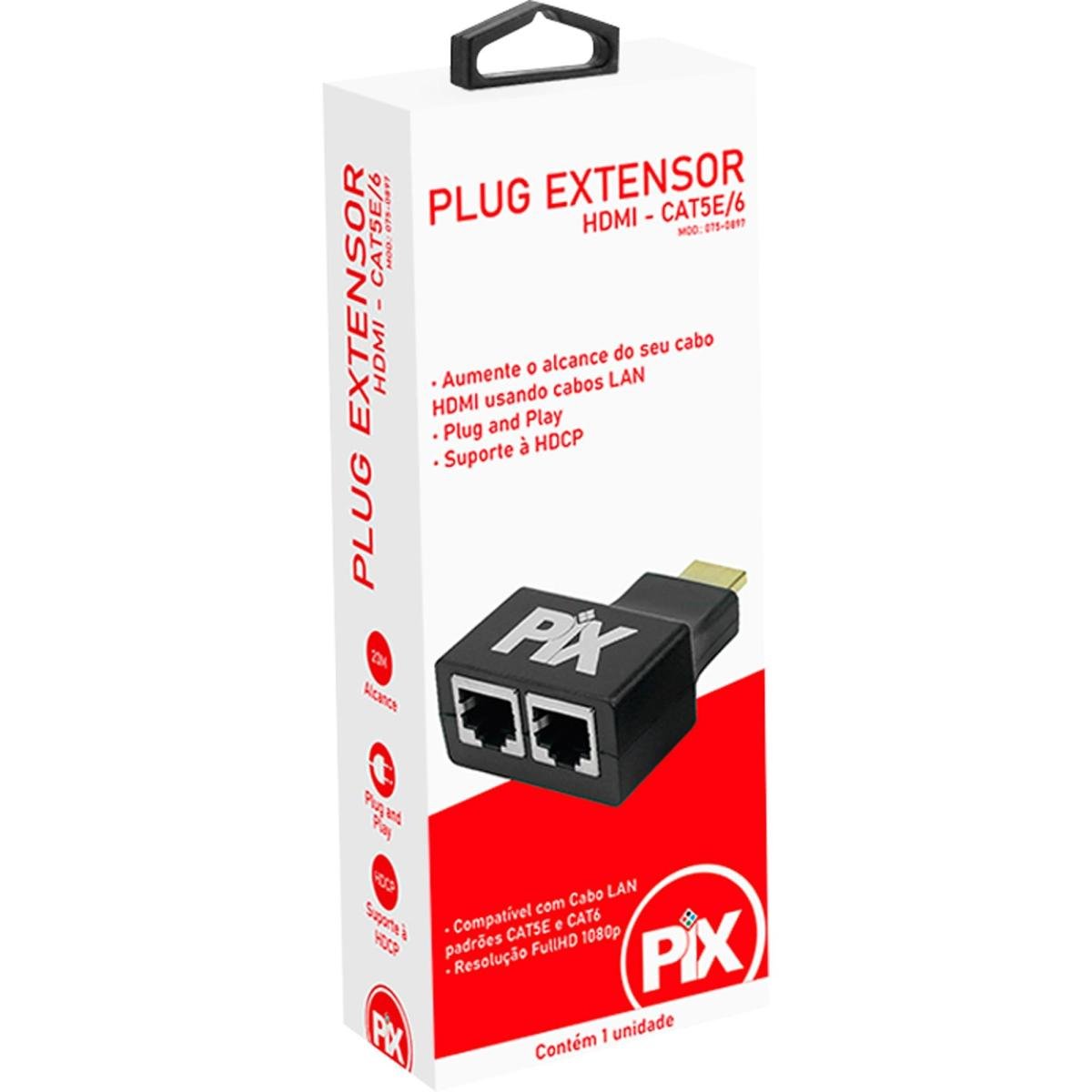 Extensor RJ45 X HDMI CAT5E/6 20m Pix - Mundomax