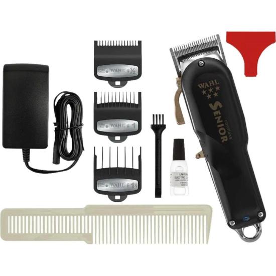 Máquina de Corte Wahl Senior Cordless Preta por 944,00 à vista no boleto/pix ou parcele em até 10x sem juros. Compre na loja Mundomax!