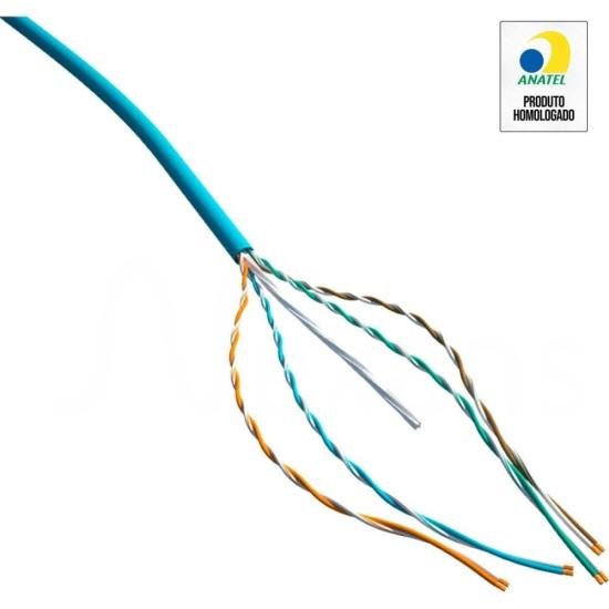 Cabo de Rede CAT.6 CM 305m Azul Nexans por 1.169,99 à vista no boleto/pix ou parcele em até 12x sem juros. Compre na loja Mundomax!