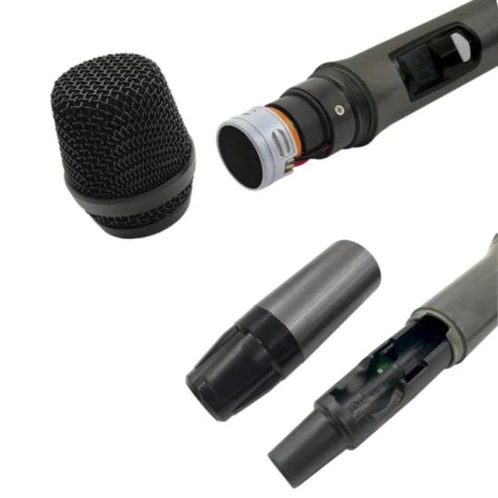 Sistema de Microfone Sem Fio Leson LS-906 Preto por 685,00 à vista no boleto/pix ou parcele em até 10x sem juros. Compre na loja Mundomax!