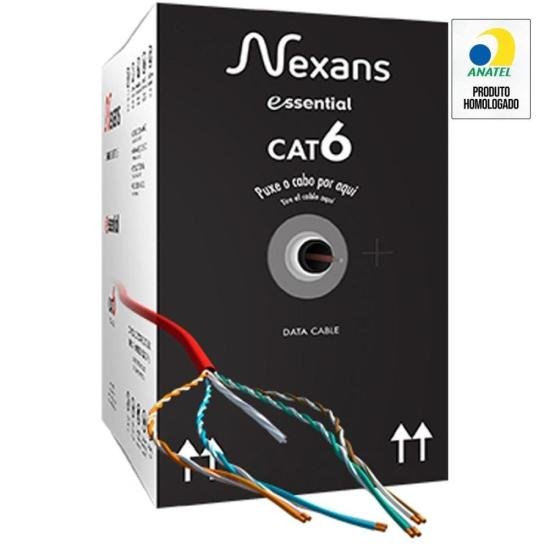 Cabo de Rede CAT.6 CM 305m Vermelho Nexans por 1.328,99 à vista no boleto/pix ou parcele em até 12x sem juros. Compre na loja Mundomax!