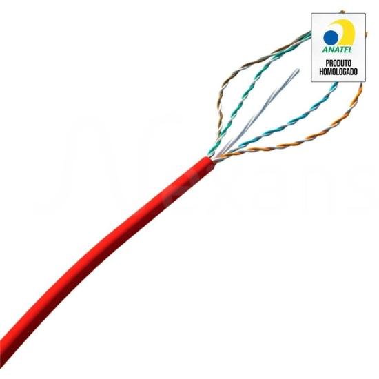 Cabo de Rede CAT.6 CM 305m Vermelho Nexans por 1.328,99 à vista no boleto/pix ou parcele em até 12x sem juros. Compre na loja Mundomax!