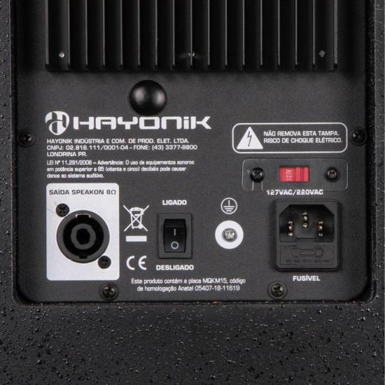 Caixa de Som Amplificada HAYONIK CPX-15A 15\" com Falante e Driver JBL por 1.939,00 à vista no boleto/pix ou parcele em até 12x sem juros. Compre na loja Mundomax!