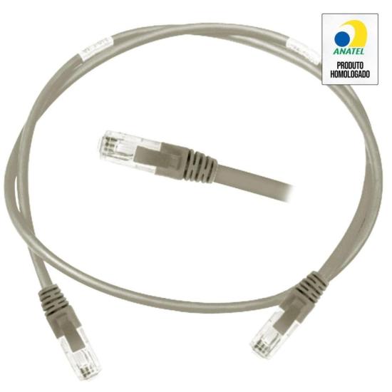 Patch Cord CAT.6 1,5m Cinza Nexans por 31,99 à vista no boleto/pix ou parcele em até 1x sem juros. Compre na loja Mundomax!