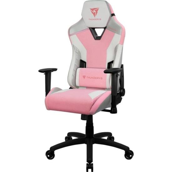 Cadeira Gamer ThunderX3 TC3 Sakura White Rosa por 1.099,90 à vista no boleto/pix ou parcele em até 12x sem juros. Compre na loja Thunderx3!