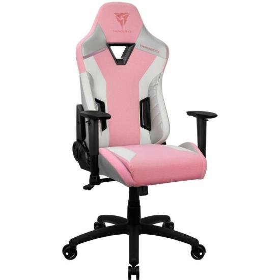 Cadeira Gamer ThunderX3 TC3 Sakura White Rosa por 1.099,90 à vista no boleto/pix ou parcele em até 12x sem juros. Compre na loja Thunderx3!