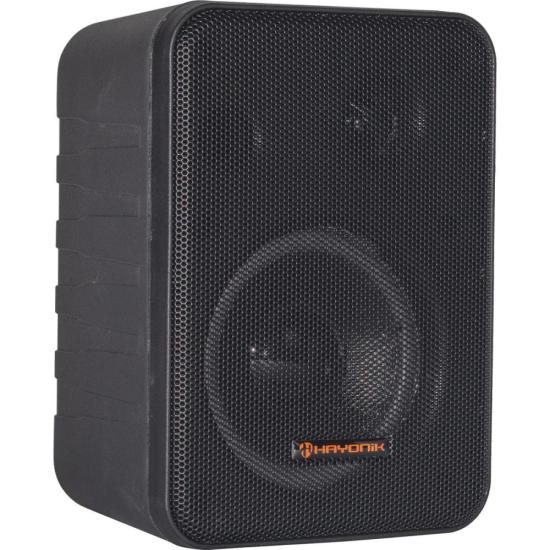 Caixa Acústica Hayonik Ambience Line 4\" MSB60NC Preta - Par por 255,00 à vista no boleto/pix ou parcele em até 10x sem juros. Compre na loja Mundomax!