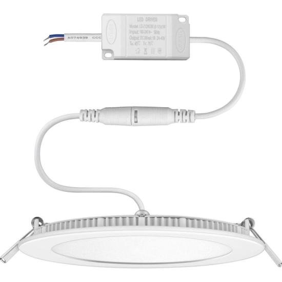 Painel Plafon Led Embutir Redonda 24w 6500k Elgin por 44,00 à vista no boleto/pix ou parcele em até 1x sem juros. Compre na loja Mundomax!