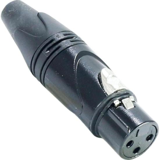 Conector De Som Xlr(f) 3 Polos Preto Datalink por 56,99 à vista no boleto/pix ou parcele em até 2x sem juros. Compre na loja Mundomax!
