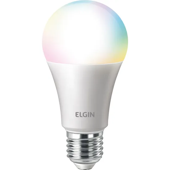 Lâmpada Led Smart 10w A60 Color Elgin por 57,99 à vista no boleto/pix ou parcele em até 2x sem juros. Compre na loja Mundomax!