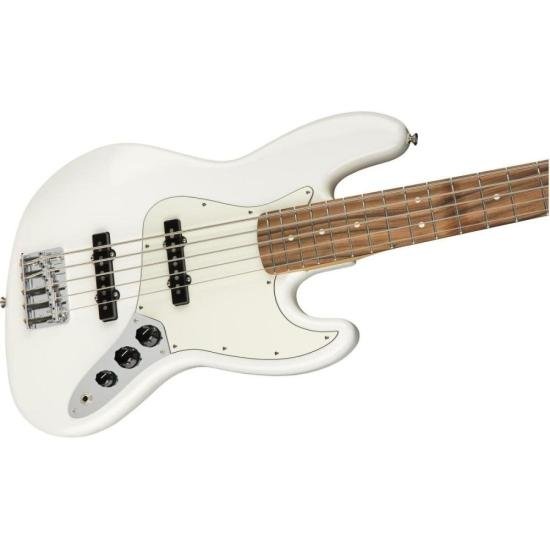 Contrabaixo Fender Player Jazz Bass V Polar White - Mundomax