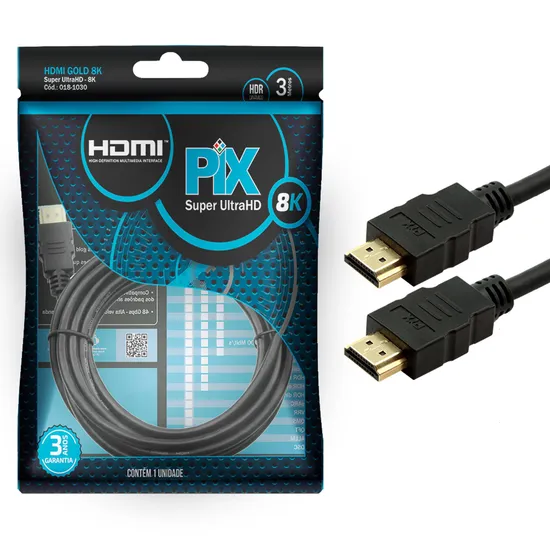 Cabo HDMI 2.1 8k 3m Pix por 50,99 à vista no boleto/pix ou parcele em até 2x sem juros. Compre na loja Mundomax!