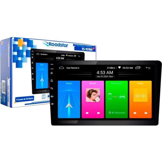 Multimídia Roadstar RS909BR Android por 877,99 à vista no boleto/pix ou parcele em até 10x sem juros. Compre na loja Mundomax!