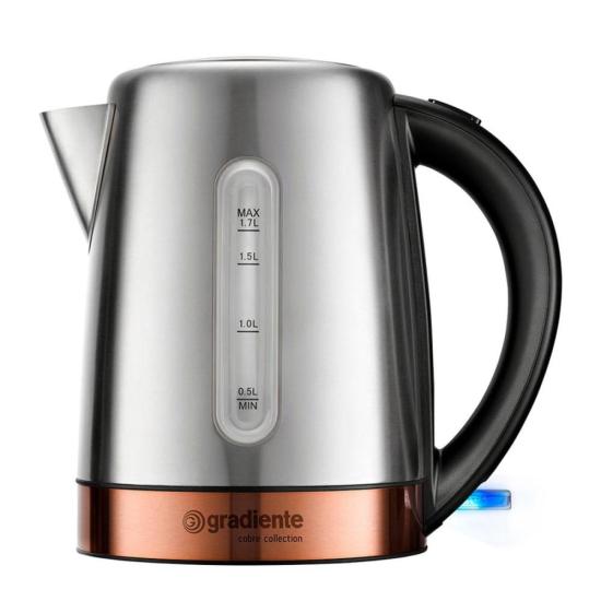 Chaleira Elétrica Gradiente Daily PGCE210 220v por 249,99 à vista no boleto/pix ou parcele em até 9x sem juros. Compre na loja Mundomax!