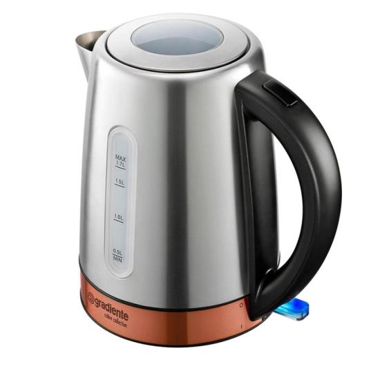 Chaleira Elétrica Gradiente Daily PGCE210 220v por 249,99 à vista no boleto/pix ou parcele em até 9x sem juros. Compre na loja Mundomax!