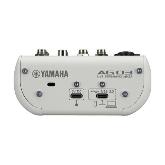 Mesa de Som Yamaha AG03MK2 Branca por 1.492,99 à vista no boleto/pix ou parcele em até 12x sem juros. Compre na loja Mundomax!