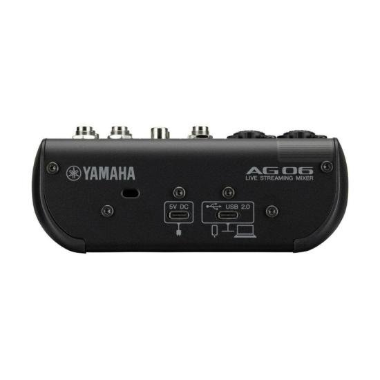 Mesa de Som Yamaha AG06MK2 Preto por 1.901,99 à vista no boleto/pix ou parcele em até 12x sem juros. Compre na loja Mundomax!