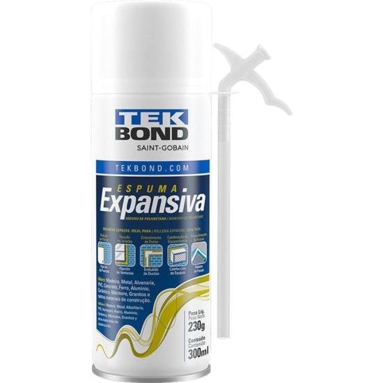 Espuma Expansiva Geral Tekbond 300ml - Caixa Fechada por 309,99 à vista no boleto/pix ou parcele em até 10x sem juros. Compre na loja Mundomax!