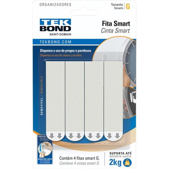 Fita Smart Fixa Quadro G Tekbond por 29,99 à vista no boleto/pix ou parcele em até 1x sem juros. Compre na loja Mundomax!