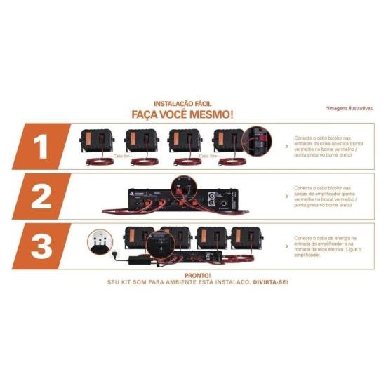 Kit de Som Para Ambiente Hayonik Ambience 4000 V2 Branco por 1.229,00 à vista no boleto/pix ou parcele em até 12x sem juros. Compre na loja Mundomax!