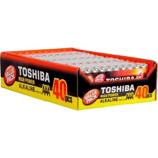Pilha Alcalina AAA 1,5V LR03GCP (C/40 Pilhas) Toshiba por 82,00 à vista no boleto/pix ou parcele em até 3x sem juros. Compre na loja Mundomax!