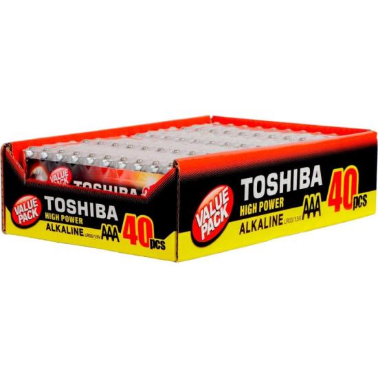Pilha Alcalina AAA 1,5V LR03GCP (C/40 Pilhas) Toshiba por 82,00 à vista no boleto/pix ou parcele em até 3x sem juros. Compre na loja Mundomax!
