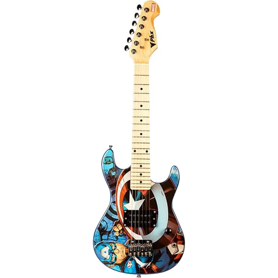 Guitarra Infantil Marvel Capitão GMC-K2 PHX (79078)