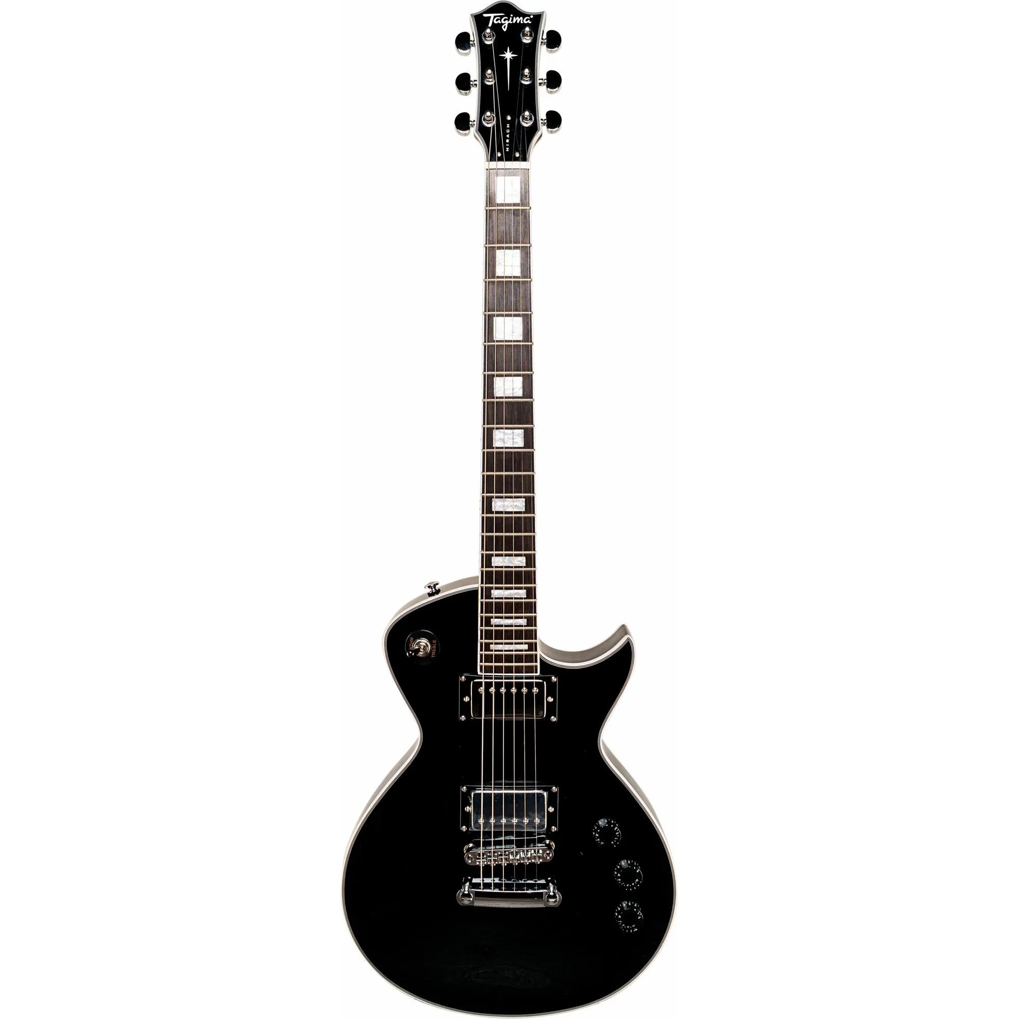 Guitarra Tagima Mirach Black C/ Case por 3.433,99 à vista no boleto/pix ou parcele em até 12x sem juros. Compre na loja Mundomax!