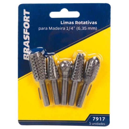 Lima Rotativa Para Madeira C/5 Brasfort por 30,99 à vista no boleto/pix ou parcele em até 1x sem juros. Compre na loja Mundomax!