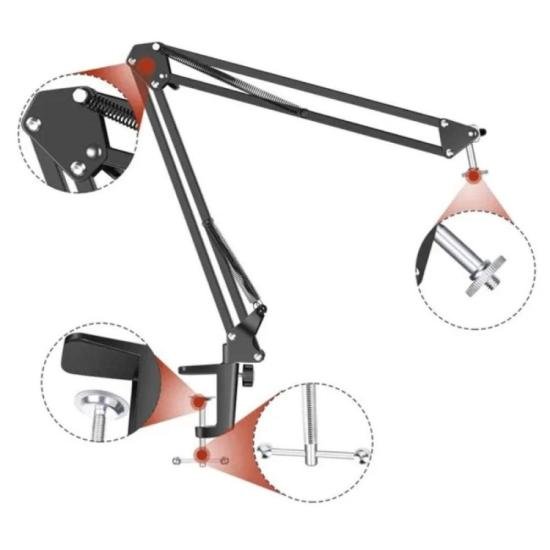 Suporte Braço Articulado Para Microfone Smart SM-081 por 81,00 à vista no boleto/pix ou parcele em até 3x sem juros. Compre na loja Mundomax!