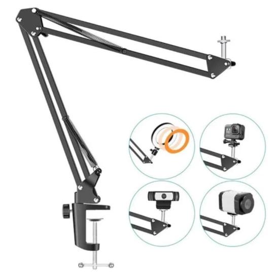 Suporte Braço Articulado Para Microfone Smart SM-081 por 81,00 à vista no boleto/pix ou parcele em até 3x sem juros. Compre na loja Mundomax!