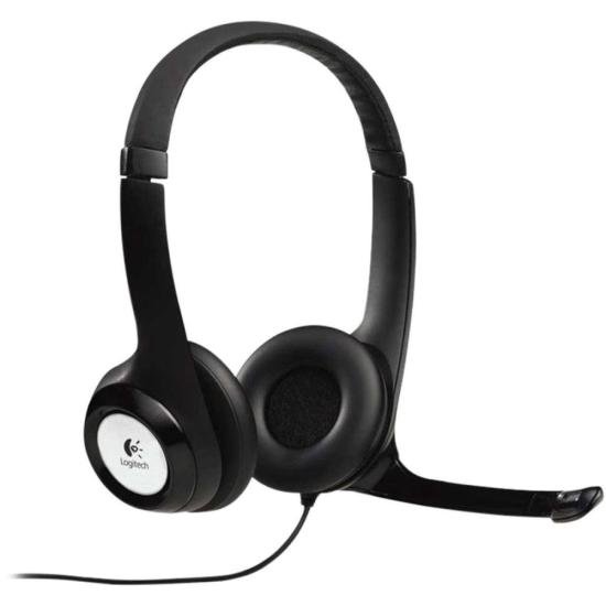 Headset Logitech H390 USB Preto por 270,00 à vista no boleto/pix ou parcele em até 10x sem juros. Compre na loja Mundomax!