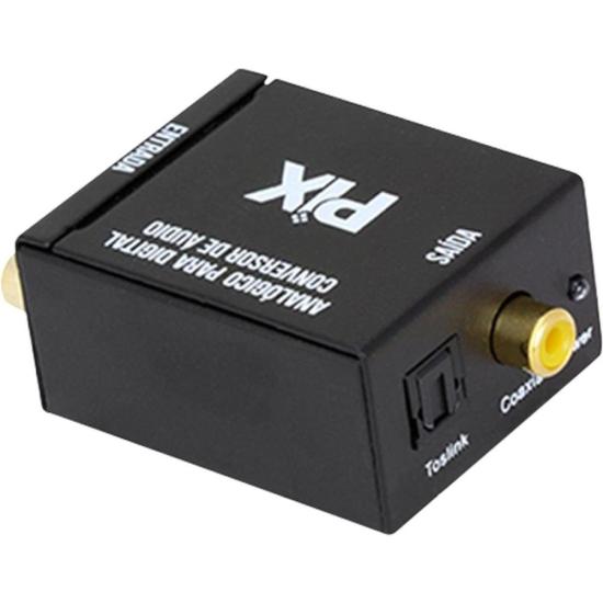 Conversor Analogico Rca X Digital Pix por 119,00 à vista no boleto/pix ou parcele em até 4x sem juros. Compre na loja Mundomax!