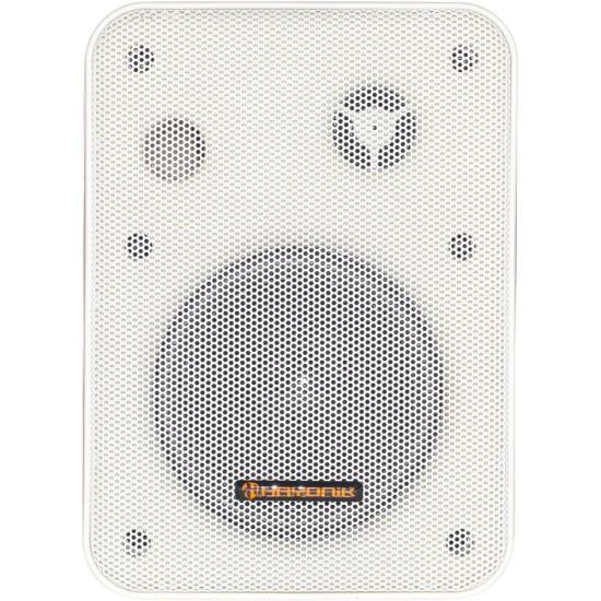 Caixa de Som Ambiente c/ Trafo HAYONIK Ambience Line MSB60NC 70V 5W BR por 0,00 à vista no boleto/pix ou parcele em até 1x sem juros. Compre na loja Mundomax!