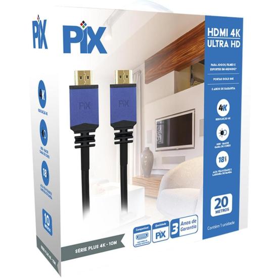 Cabo HDMI 2.0 4k 19p Com Filtro 20m Pix por 252,00 à vista no boleto/pix ou parcele em até 10x sem juros. Compre na loja Mundomax!