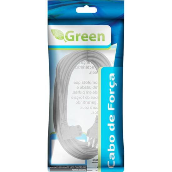 Cabo Tripolar 10a 90º 1,5m Green por 19,00 à vista no boleto/pix ou parcele em até 1x sem juros. Compre na loja Mundomax!