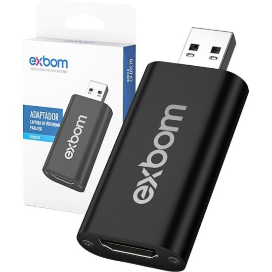 Adaptador Hdmi X Usb 2.0 4k CV-U2C70 Exbom por 55,99 à vista no boleto/pix ou parcele em até 2x sem juros. Compre na loja Mundomax!