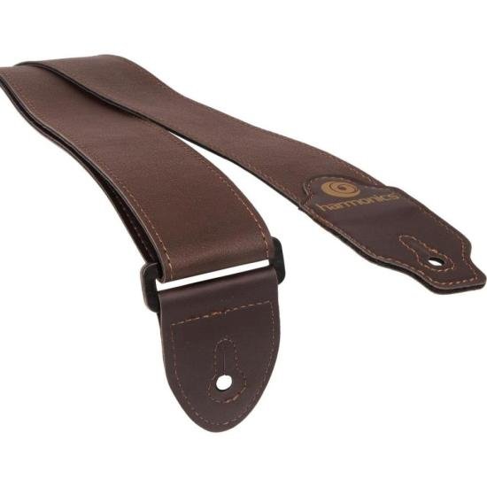 Correia Para Violão Harmonics HAR-05 Marrom Liso por 55,00 à vista no boleto/pix ou parcele em até 2x sem juros. Compre na loja Mundomax!