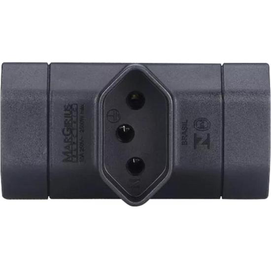 Adaptador Benjamin 10A 2P+T ADP2-34 Preto MarGirius por 9,00 à vista no boleto/pix ou parcele em até 1x sem juros. Compre na loja Mundomax!