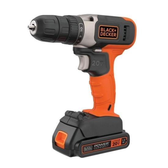 Parafusadeira/Furadeira 3/8\" Black Decker BCD702C1-BR 20v Bivolt por 510,99 à vista no boleto/pix ou parcele em até 10x sem juros. Compre na loja Mundomax!