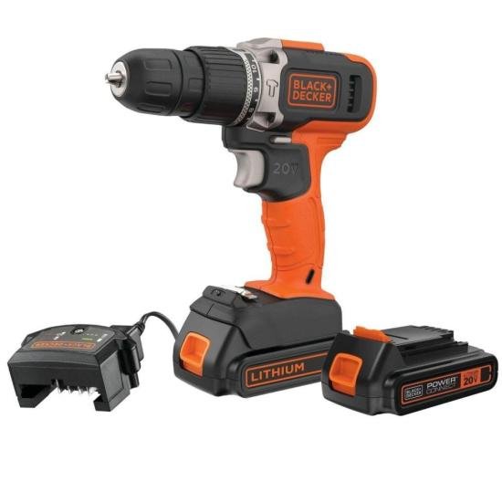 Parafusadeira/Furadeira Impacto 3/8\" Black Decker BCD704C1-BR 20v Bivolt por 560,99 à vista no boleto/pix ou parcele em até 10x sem juros. Compre na loja Mundomax!