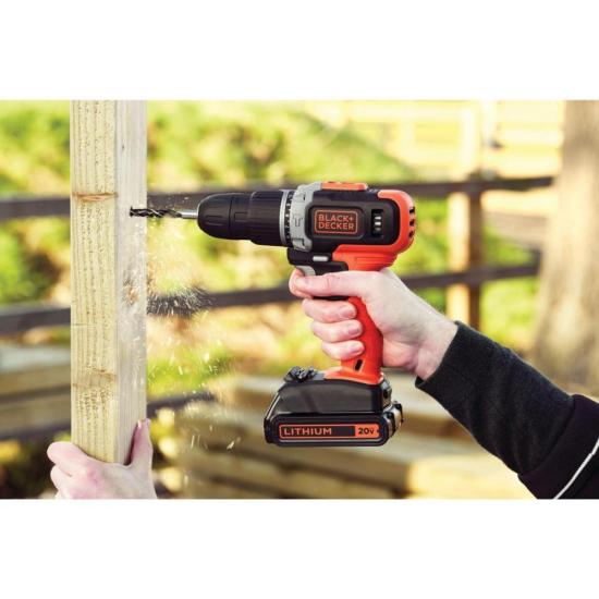 Parafusadeira/Furadeira Impacto 3/8\" Black Decker BCD704C1-BR 20v Bivolt por 560,99 à vista no boleto/pix ou parcele em até 10x sem juros. Compre na loja Mundomax!