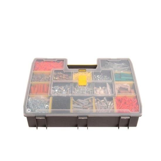 Caixa De Organizadora Grande Softmaster STST14026 Stanley por 99,99 à vista no boleto/pix ou parcele em até 3x sem juros. Compre na loja Mundomax!