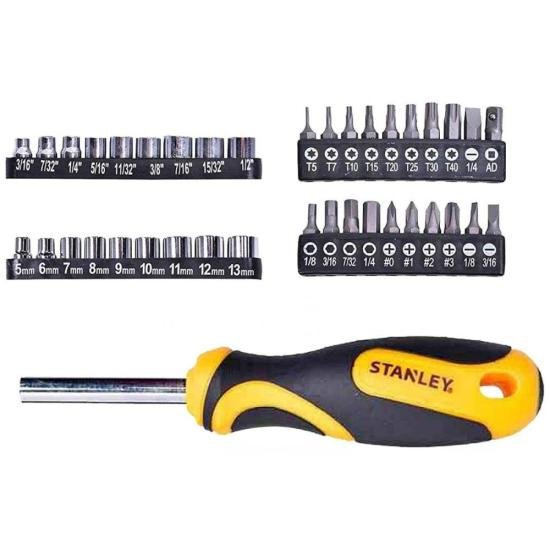 Jogo de Chave Fenda/Phillips E Bolsa Com 49 Peças STHT70887M Stanley por 151,99 à vista no boleto/pix ou parcele em até 6x sem juros. Compre na loja Mundomax!
