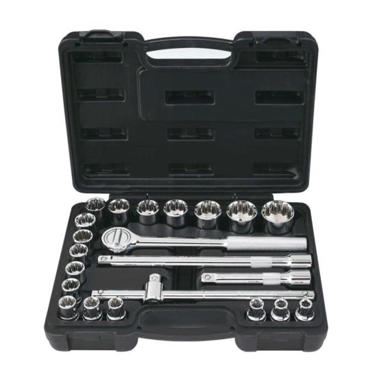 Jogo De Soquetes 8-32mm 1/2\" Com 22 Peças STMT81242-840 Stanley por 309,00 à vista no boleto/pix ou parcele em até 10x sem juros. Compre na loja Mundomax!