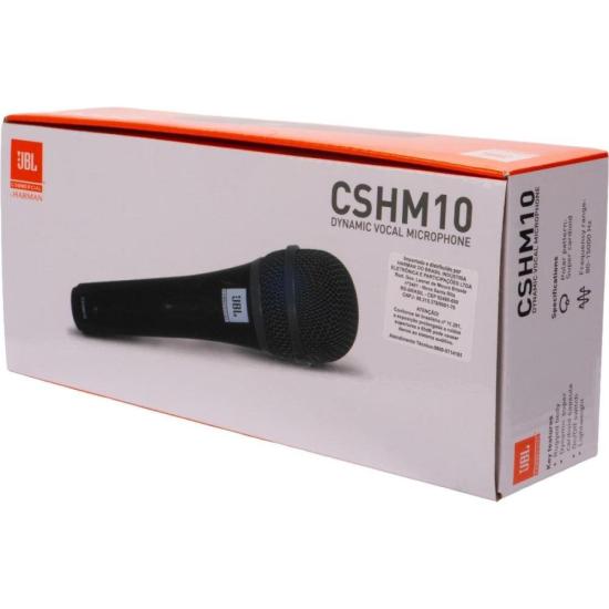 Microfone Dinâmico JBL CSHM10 por 145,00 à vista no boleto/pix ou parcele em até 5x sem juros. Compre na loja Mundomax!